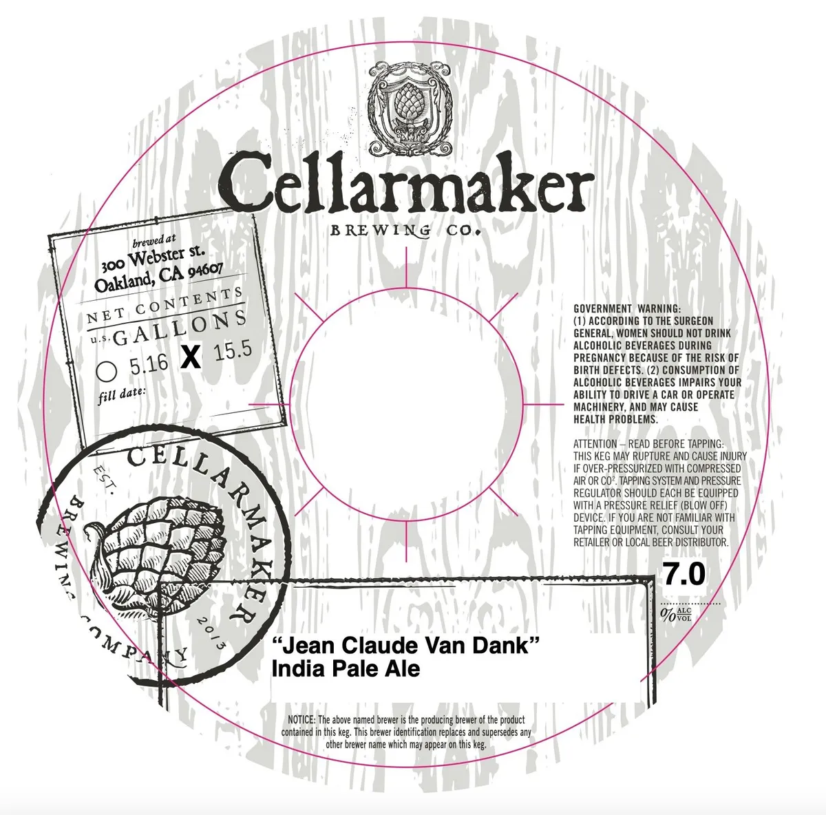 Jean Claude Van Dank — full label as filed with TTB