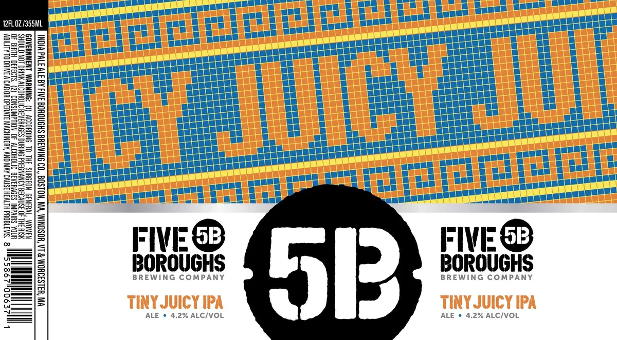 Tiny Juicy IPA label