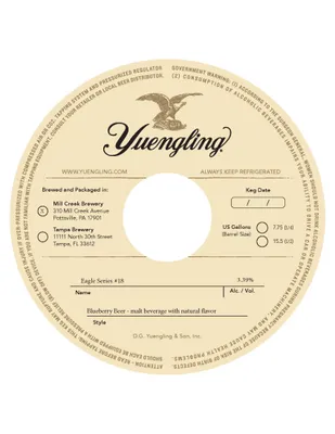 Blueberry Beer label