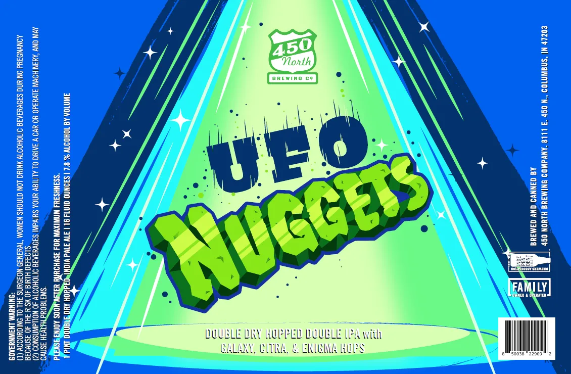 UFO Nuggets — full label as filed with TTB