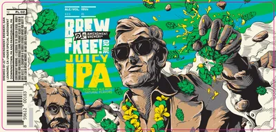Brew Free! Or Die Juicy IPA label