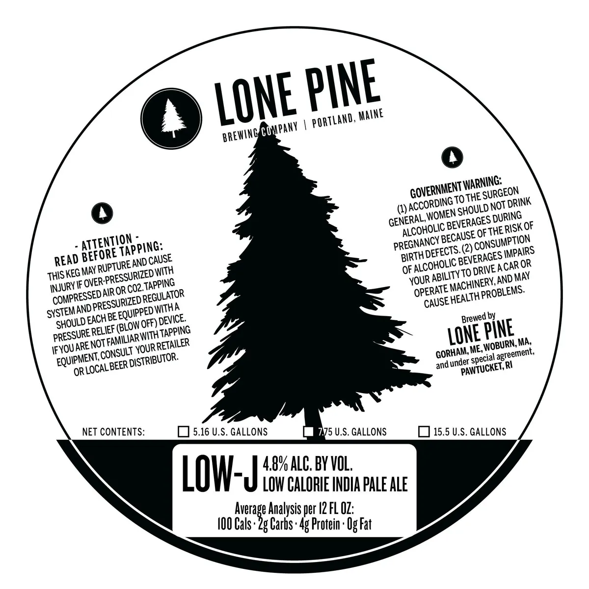 Low-J — full label as filed with TTB