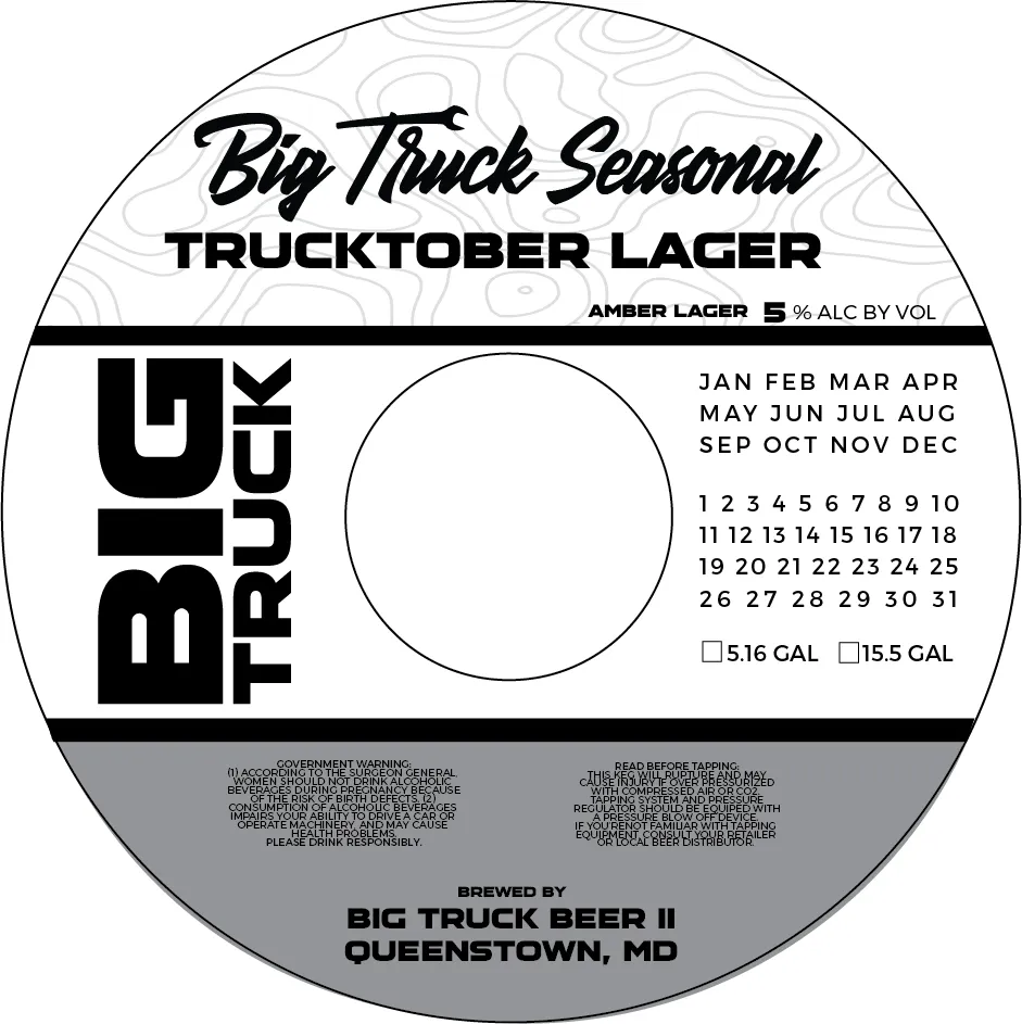 Trucktober Lager — full label as filed with TTB
