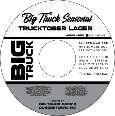 Trucktober Lager label