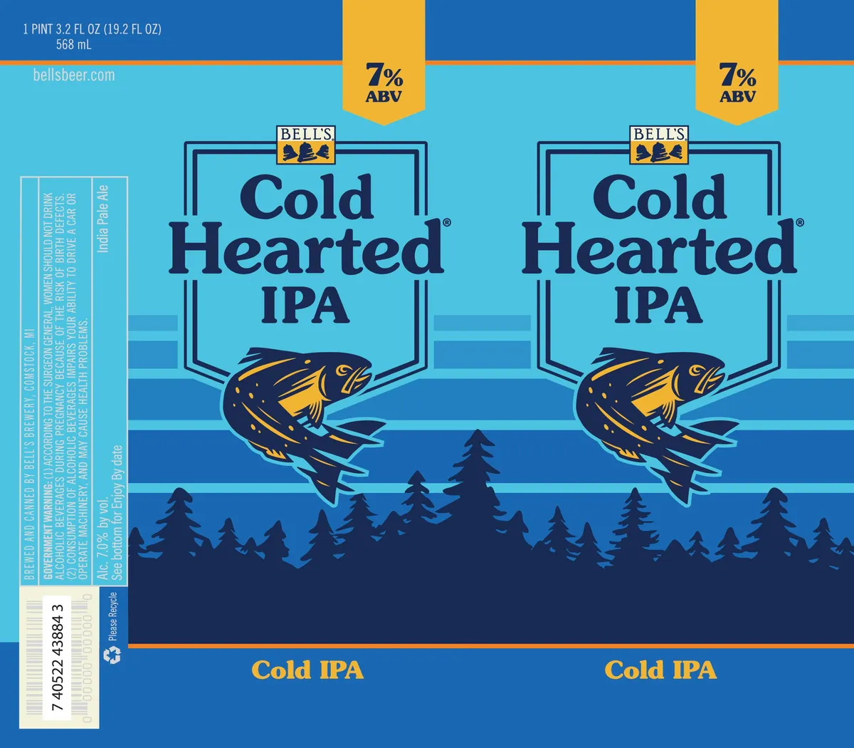 Cold Hearted IPA label