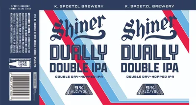 Dually Double IPA label