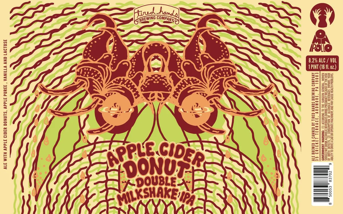 Apple Cider Donut Double Milkshake IPA — full label as filed with TTB