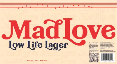 Low Life Lager label