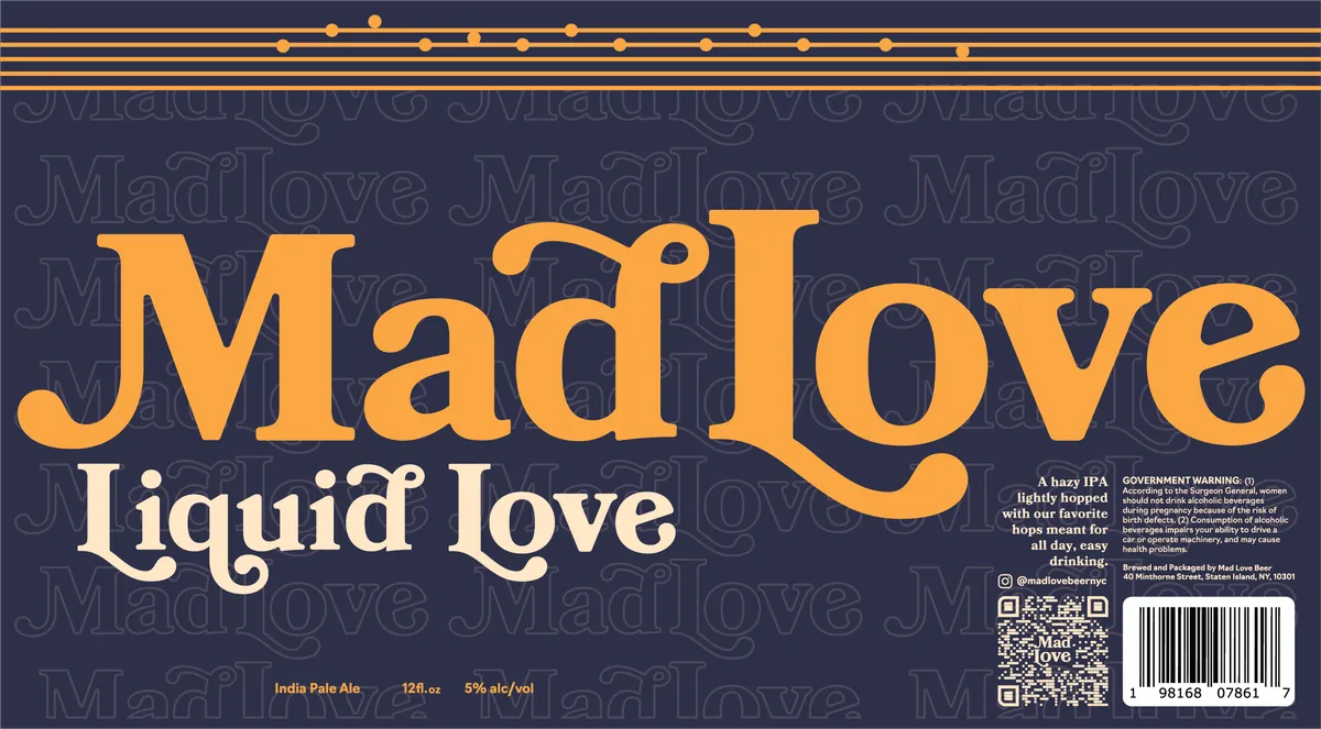 Liquid Love — full label as filed with TTB