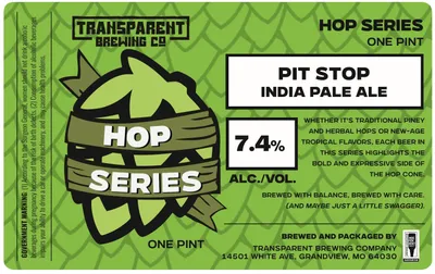 Pit Stop India Pale Ale label