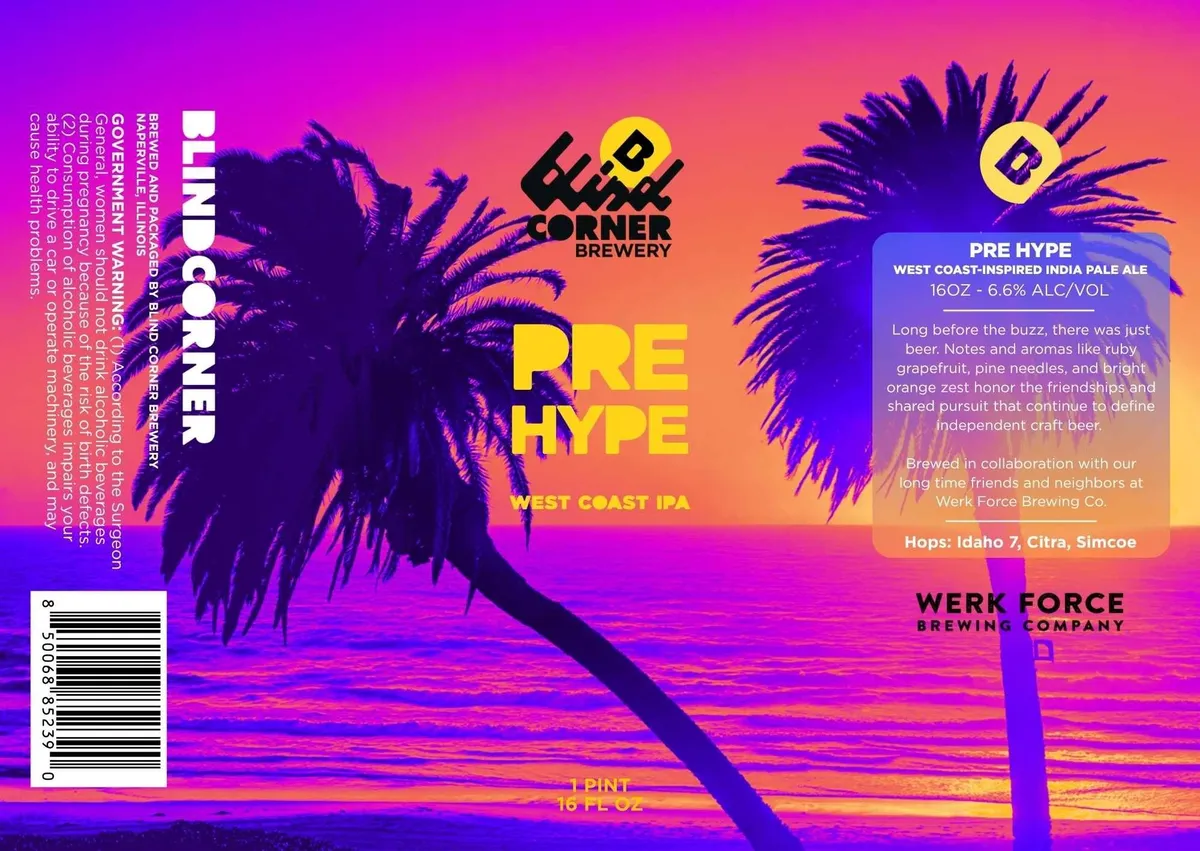 Pre Hype West Coast IPA — full label as filed with TTB