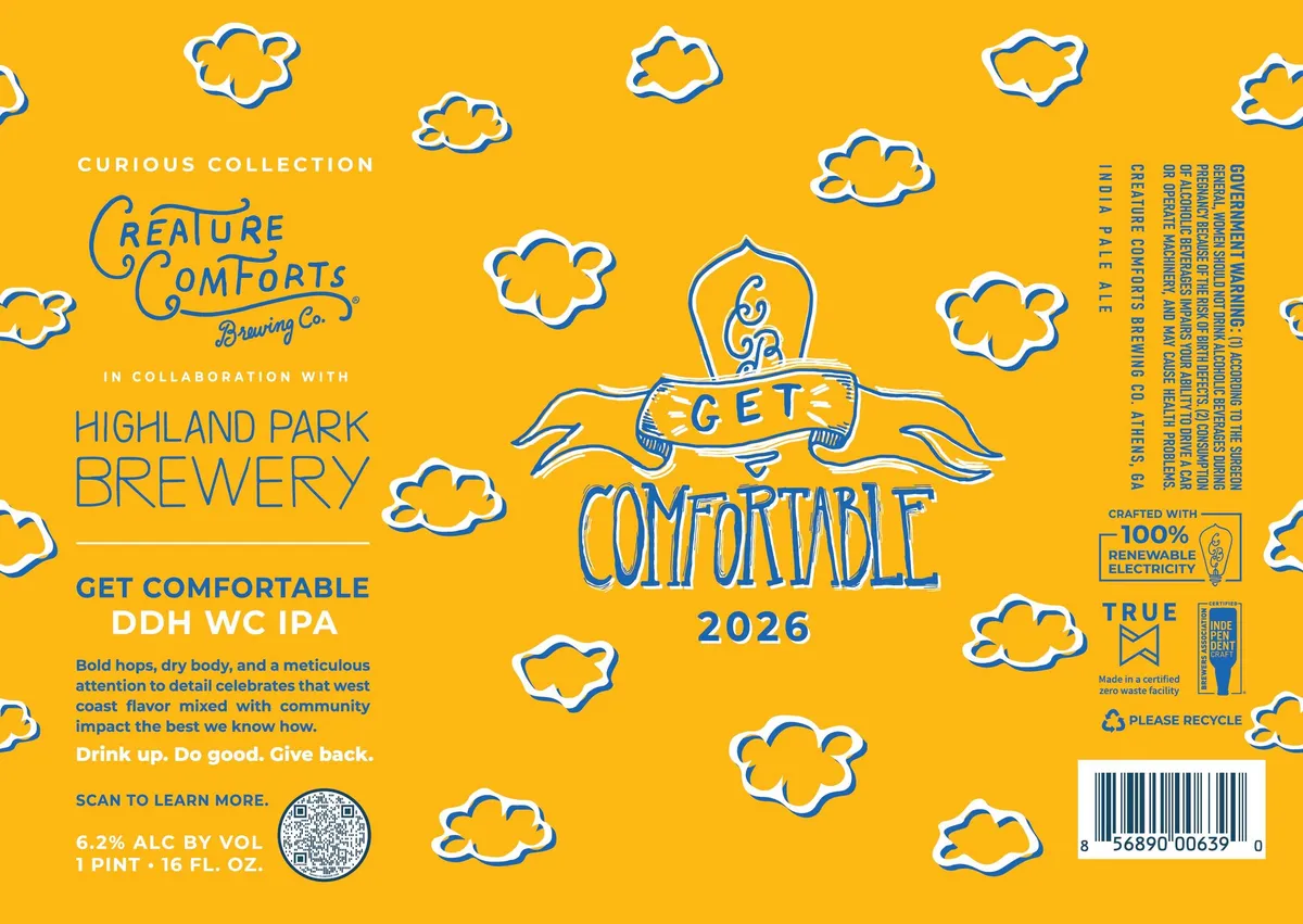 Get Comfortable 2026 — full label as filed with TTB