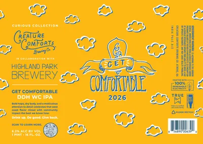 Get Comfortable 2026 label
