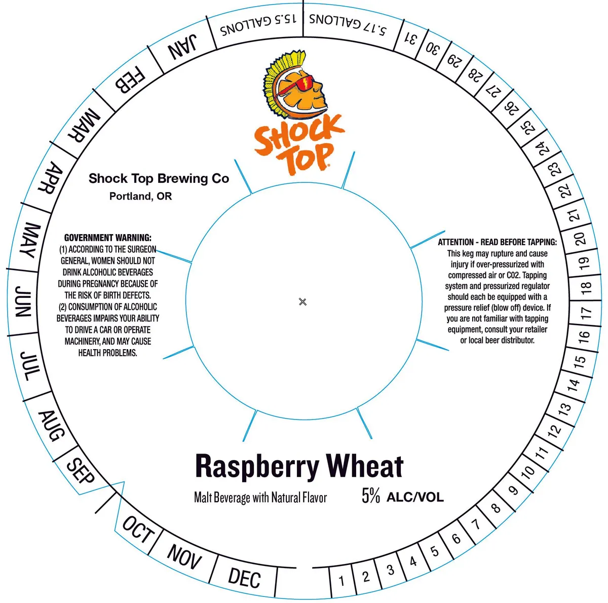 Raspberry Wheat — full label as filed with TTB