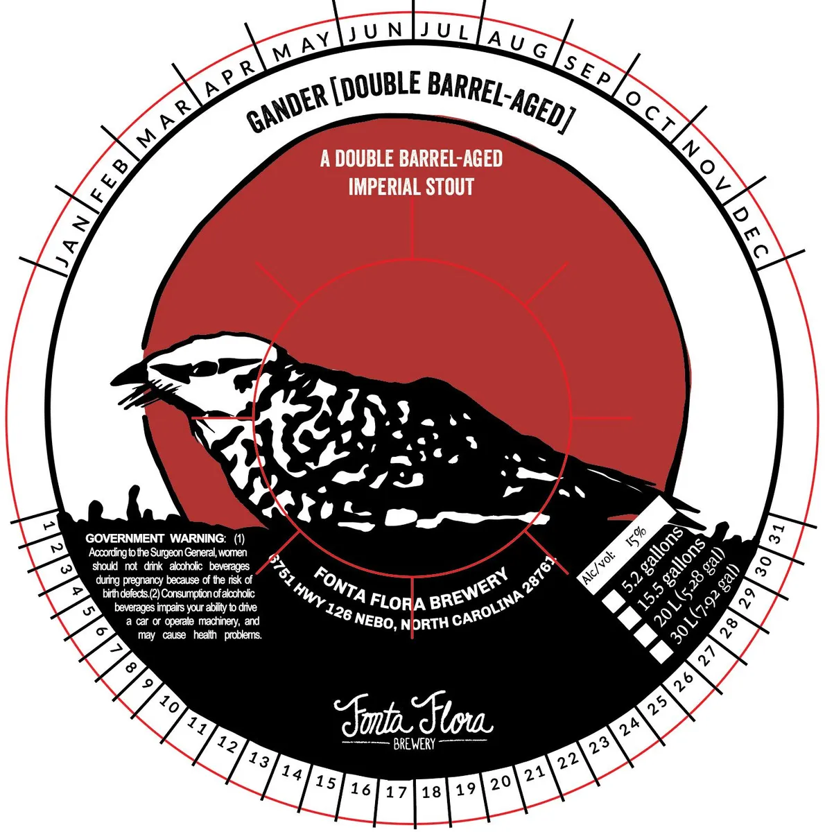 Gander [Double Barrel-Aged] label