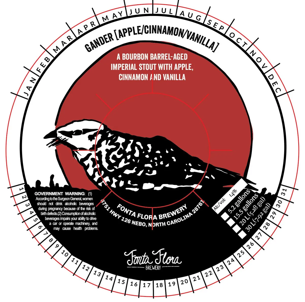 Gander [Apple/Cinnamon/Vanilla] — full label as filed with TTB