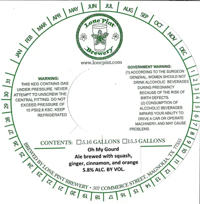 Oh My Gourd label