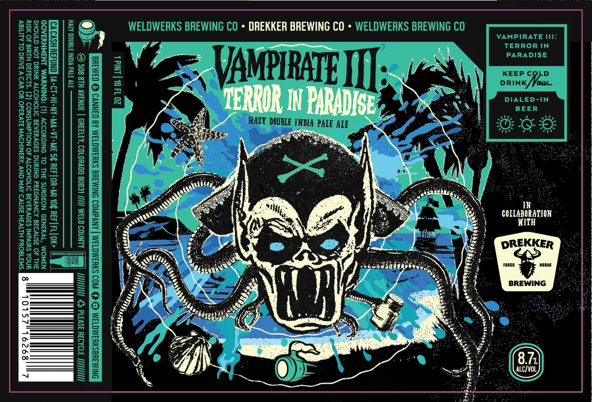 Vampirate III: Terror in Paradise — full label as filed with TTB