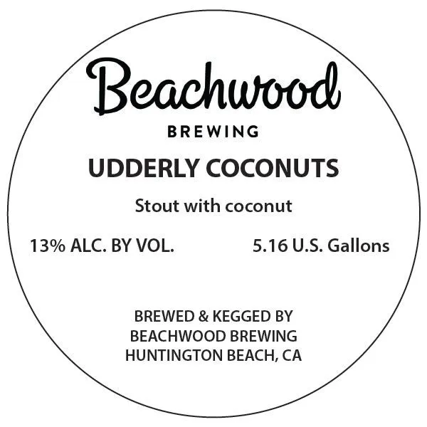 Udderly Coconuts — full label as filed with TTB