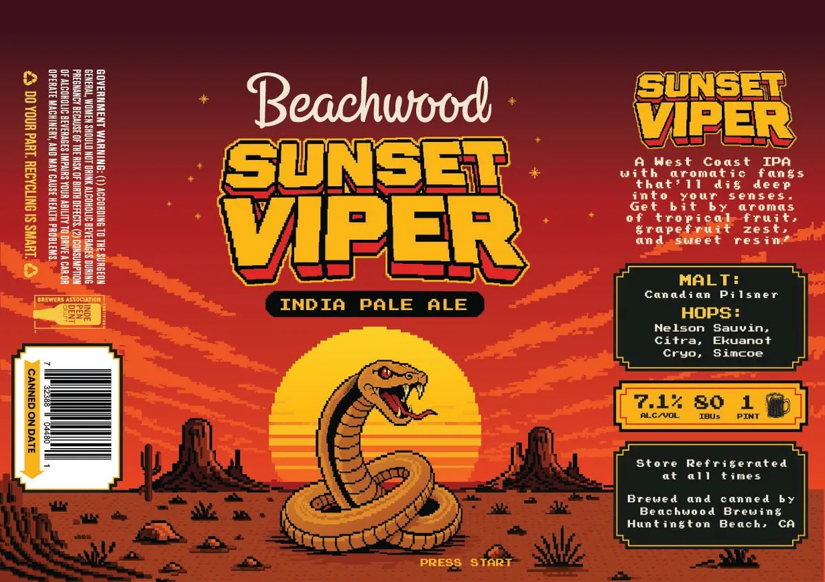 Sunset Viper label