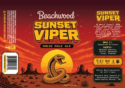 Sunset Viper label