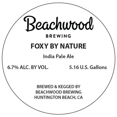 Foxy By Nature label