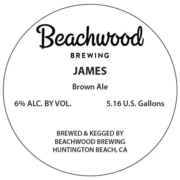 James — full label as filed with TTB