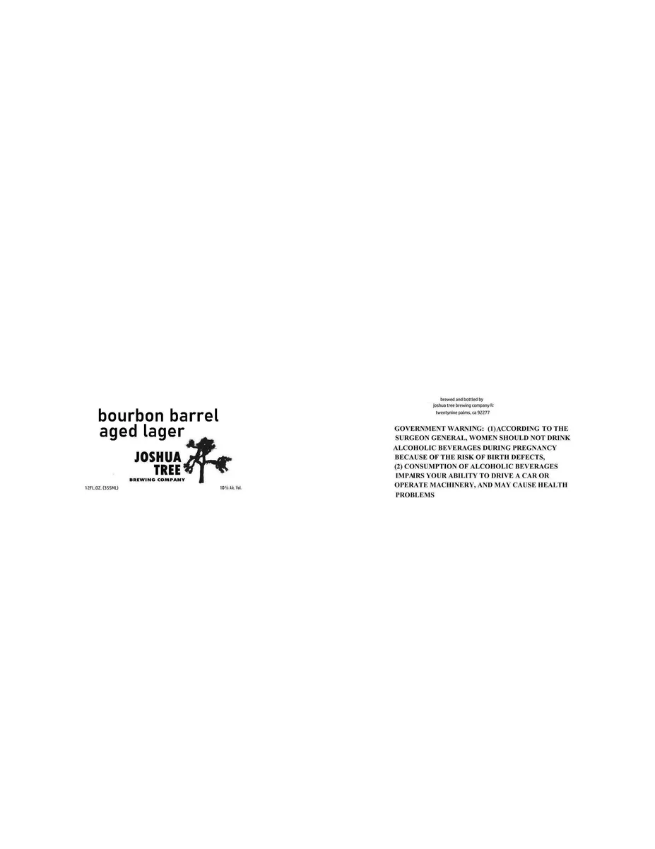Bourbon Barrel Aged Lager label