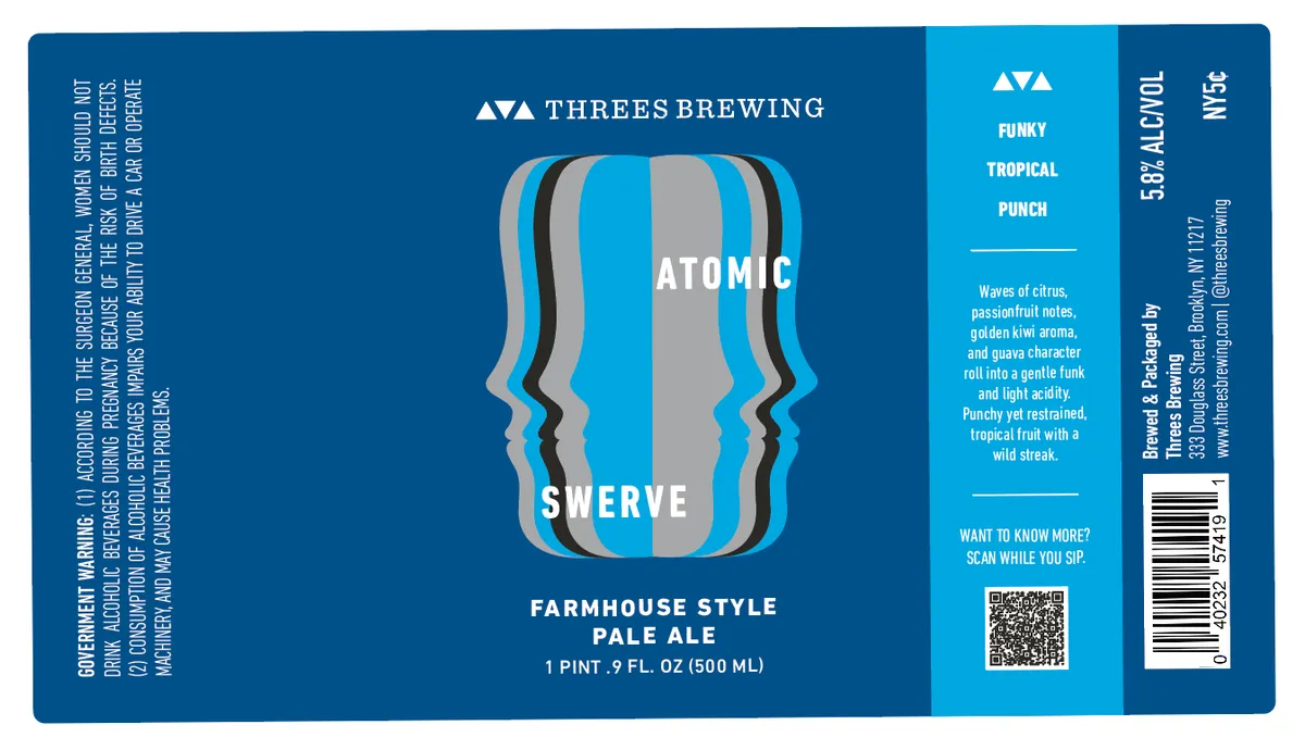 Atomic Swerve — full label as filed with TTB