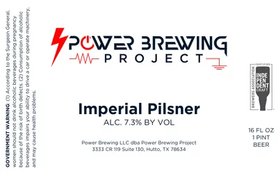 Imperial Pilsner label