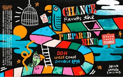 Chance Favors the Prepared Mind label
