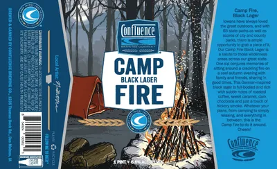 Camp Fire Black Lager label