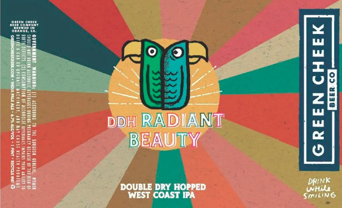 DDH Radiant Beauty — full label as filed with TTB