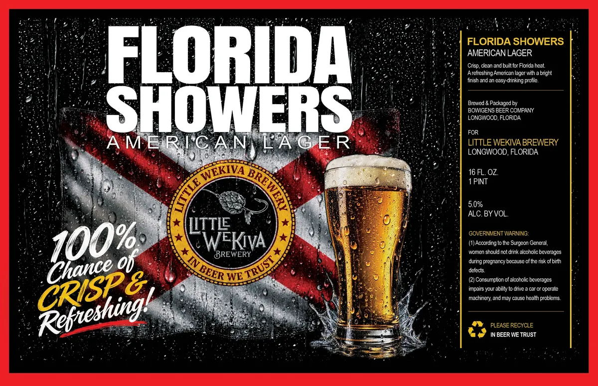 Florida Showers — full label as filed with TTB