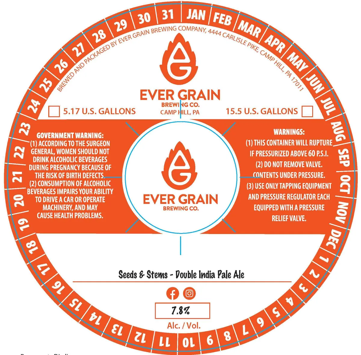 Seeds & Stems — full label as filed with TTB