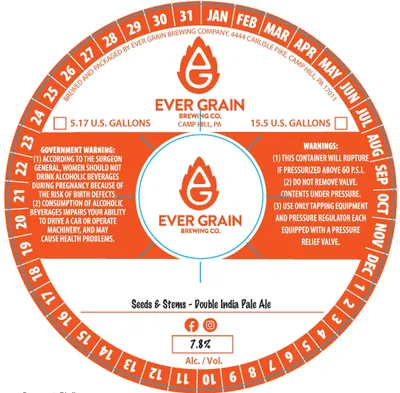 Seeds & Stems label
