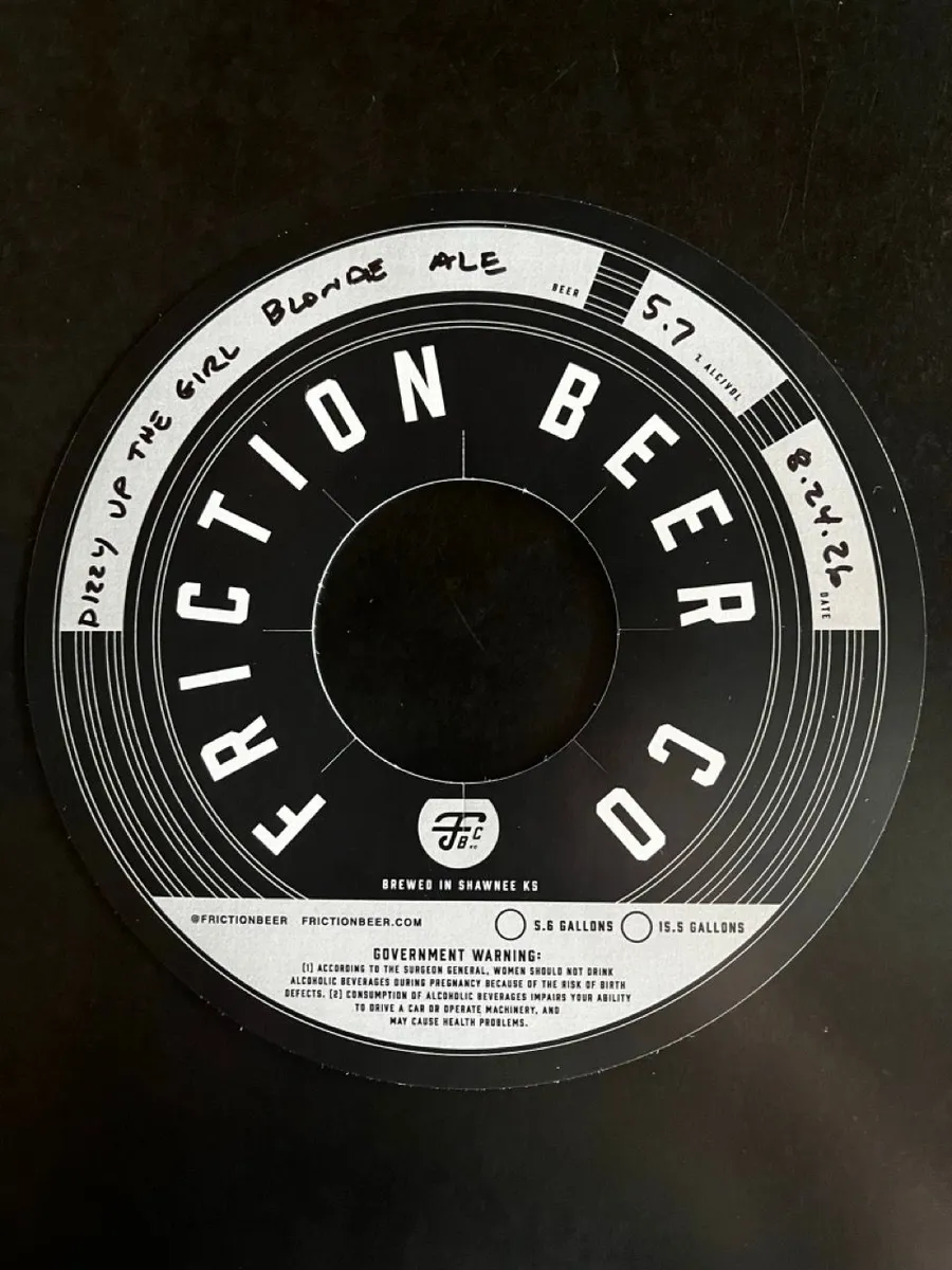Dizzy Up the Girl Blonde Ale — full label as filed with TTB