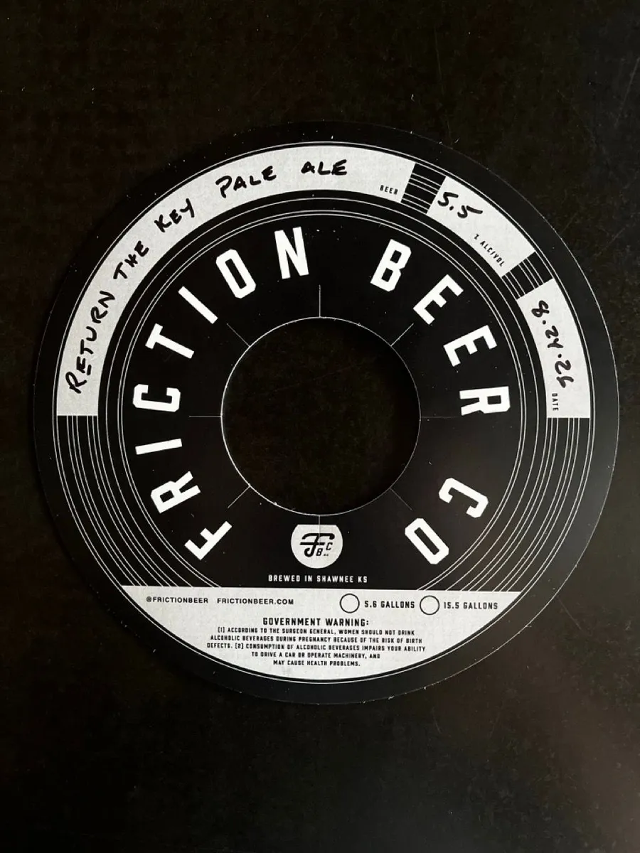 Return the Key Pale Ale — full label as filed with TTB
