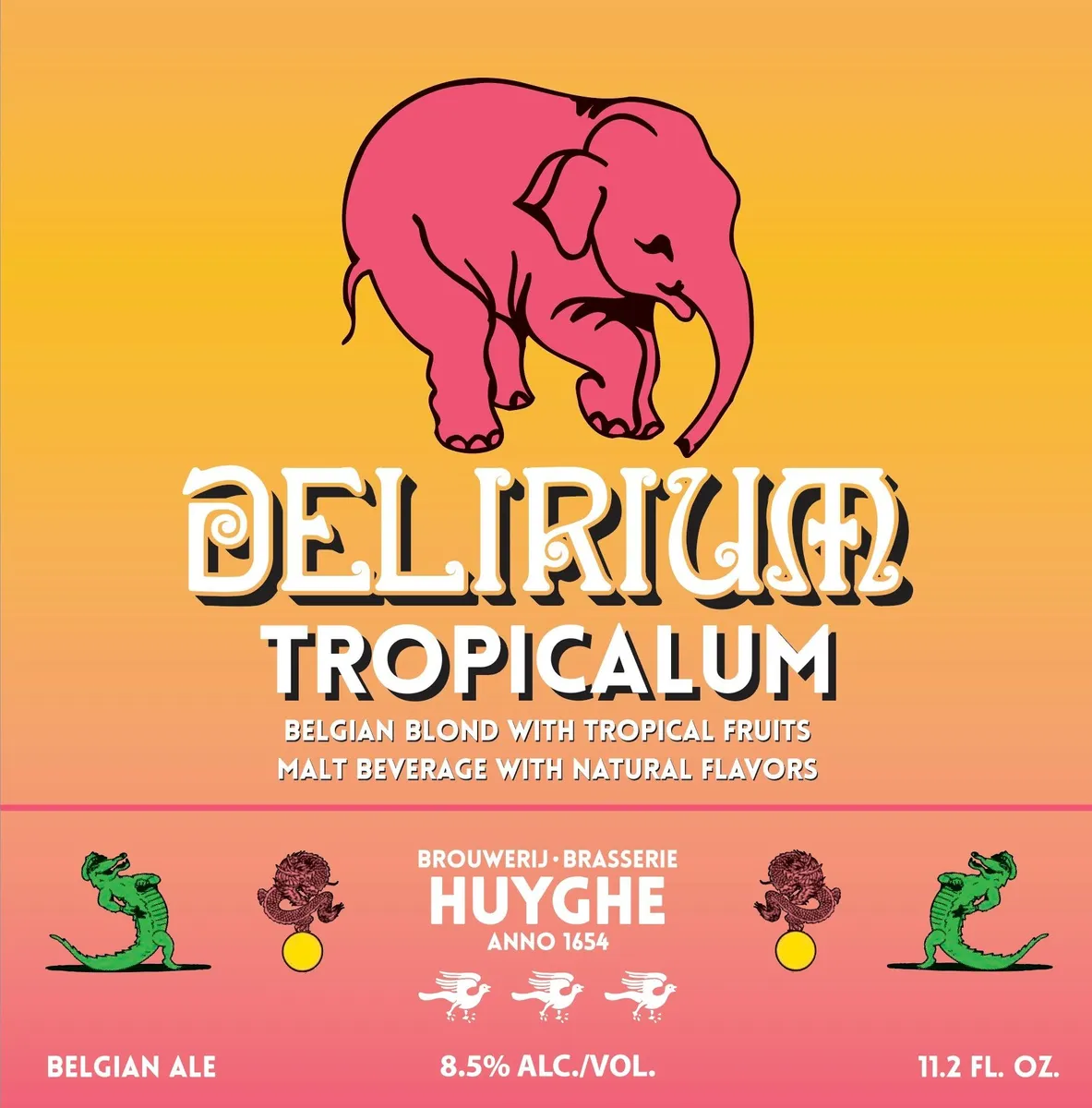 Delirium Tropicalum label art — DELIRIUM TROPICALUM