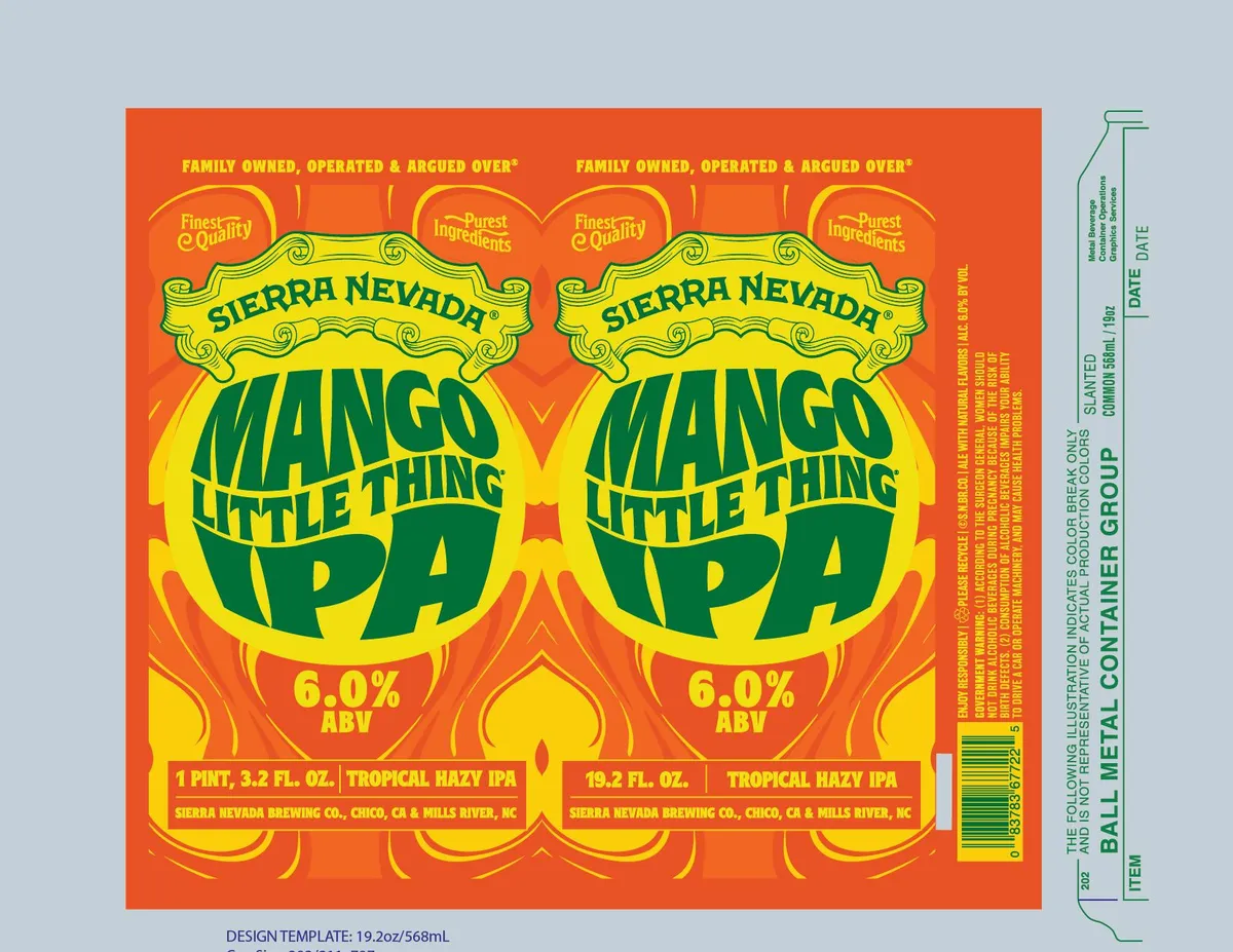 Mango Little Thing — full label as filed with TTB