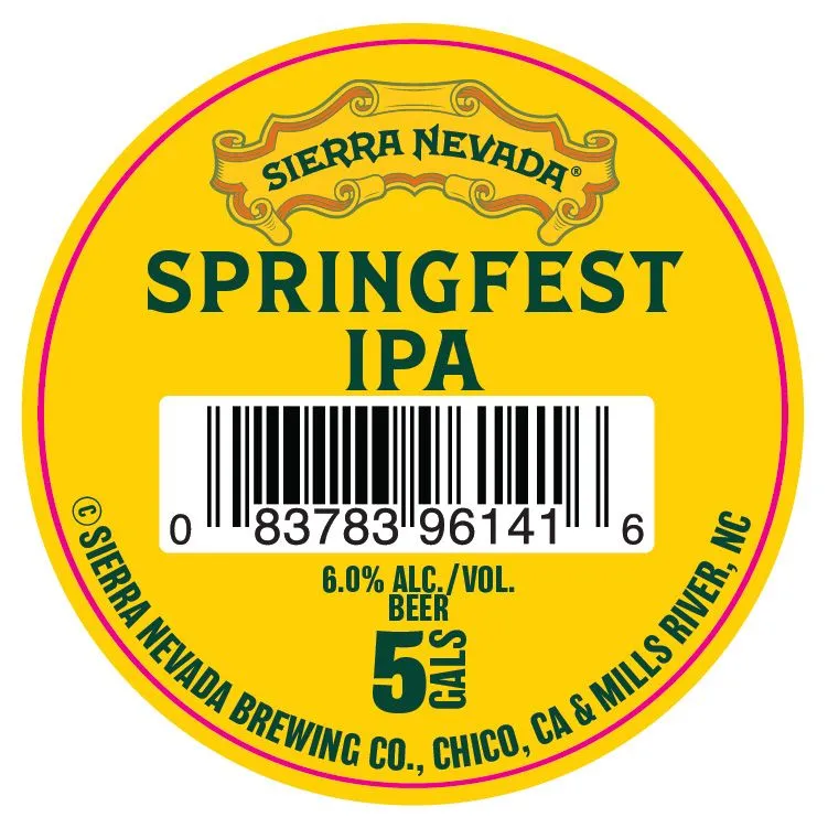 Springfest IPA — full label as filed with TTB