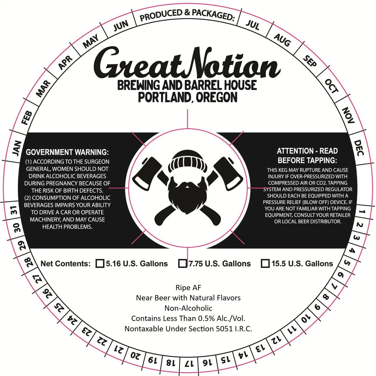 Ripe AF — full label as filed with TTB