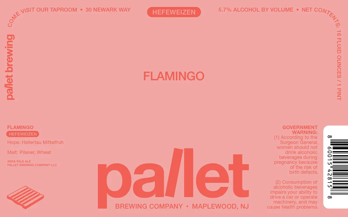 Flamingo — full label as filed with TTB
