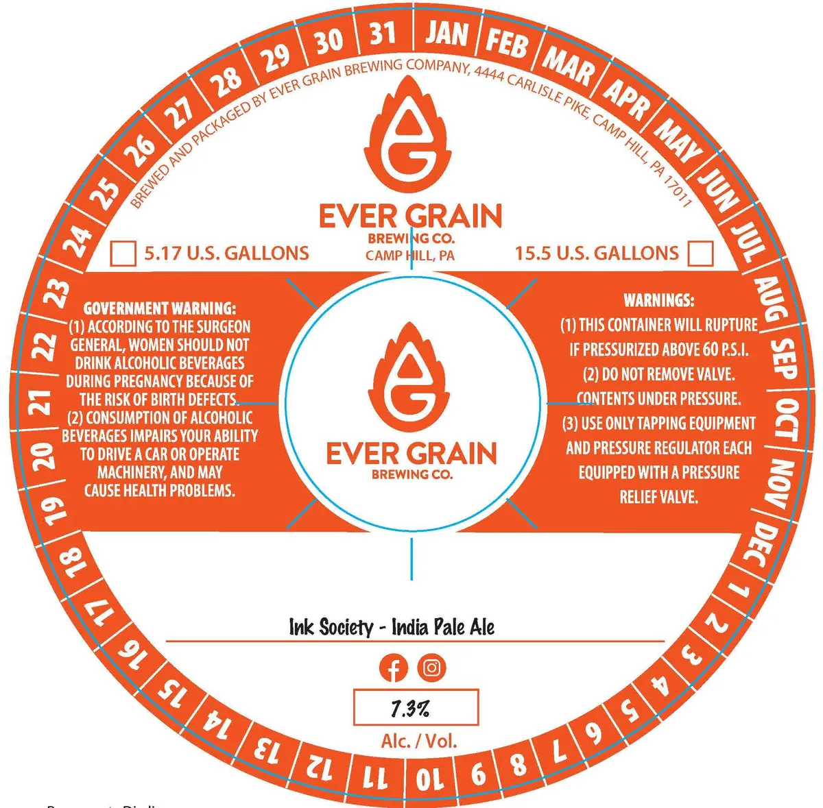 Ink Society — full label as filed with TTB