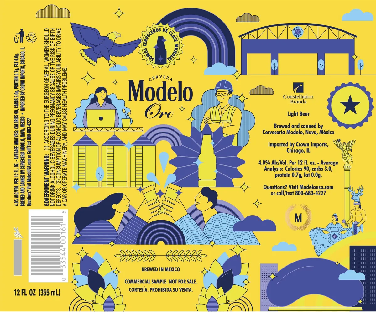 Modelo Oro — full label as filed with TTB