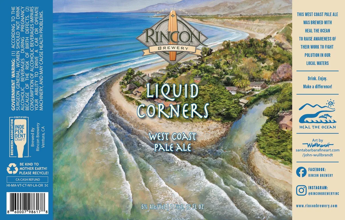 Liquid Corners — full label as filed with TTB