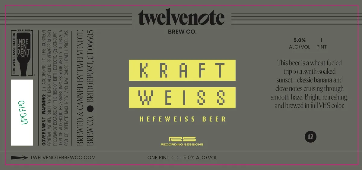 Kraftweiss — full label as filed with TTB