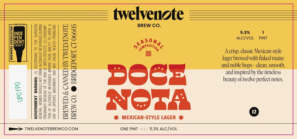 Docenota — full label as filed with TTB