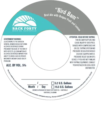 Bird Bam label