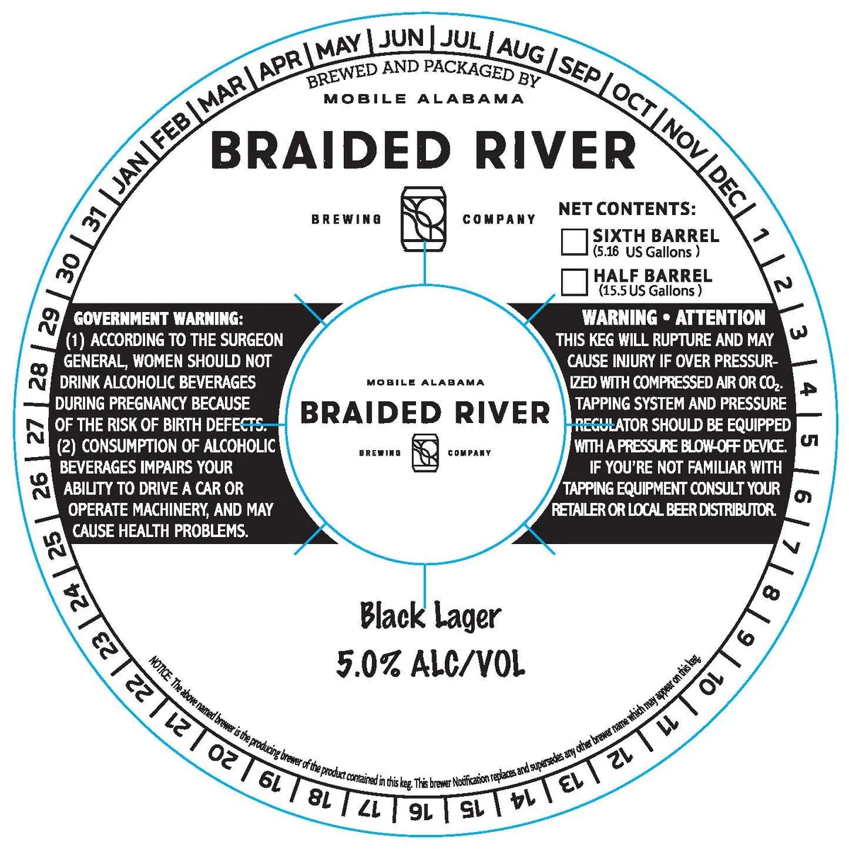Black Lager — full label as filed with TTB